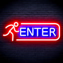 advpro-enter-sign-ultra-bright-led-neon-sign-fnu0318 - Blue & Red