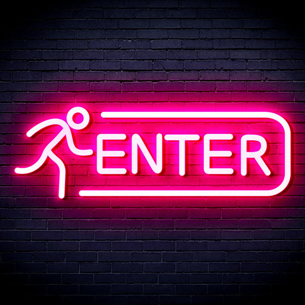 advpro-enter-sign-ultra-bright-led-neon-sign-fnu0318 - Pink