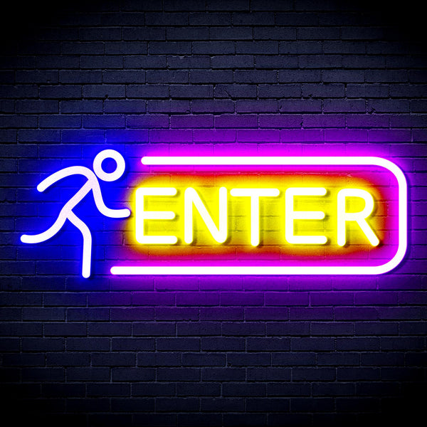 advpro-enter-sign-ultra-bright-led-neon-sign-fnu0318 - Multi-Color 4