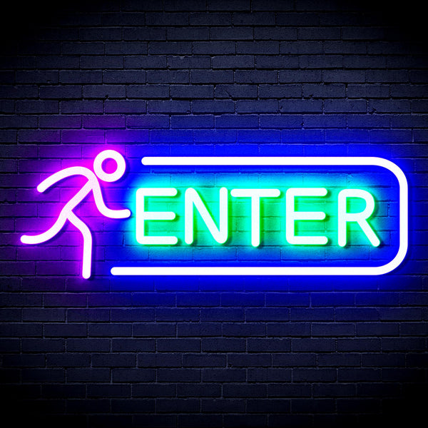 advpro-enter-sign-ultra-bright-led-neon-sign-fnu0318 - Multi-Color 6
