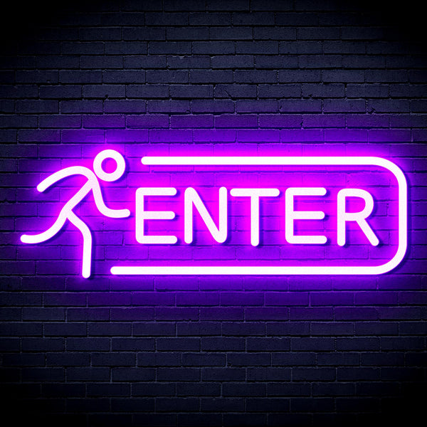 advpro-enter-sign-ultra-bright-led-neon-sign-fnu0318 - Purple