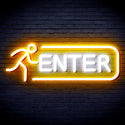 advpro-enter-sign-ultra-bright-led-neon-sign-fnu0318 - White & Golden Yellow