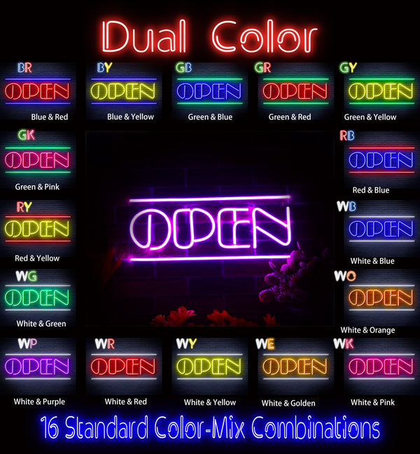 advpro-open-sign-ultra-bright-led-neon-sign-fnu0319 - Dual-Color