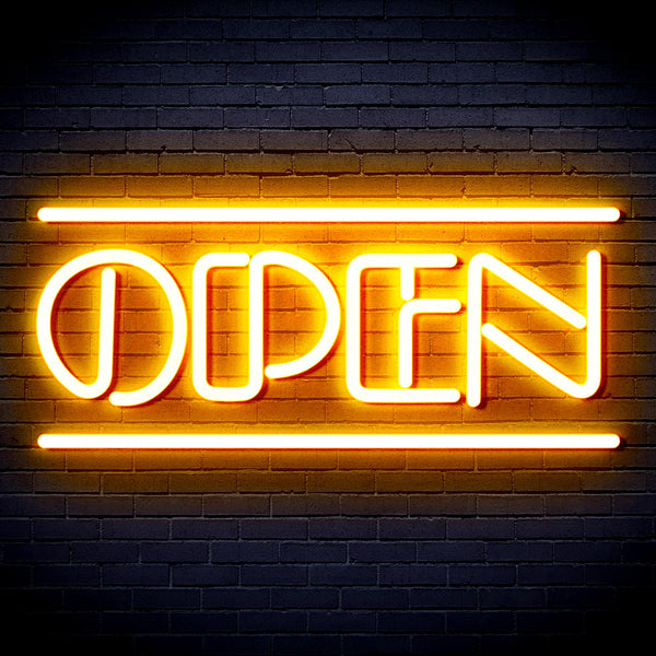 advpro-open-sign-ultra-bright-led-neon-sign-fnu0319 - Golden Yellow