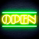 advpro-open-sign-ultra-bright-led-neon-sign-fnu0319 - Green & Yellow
