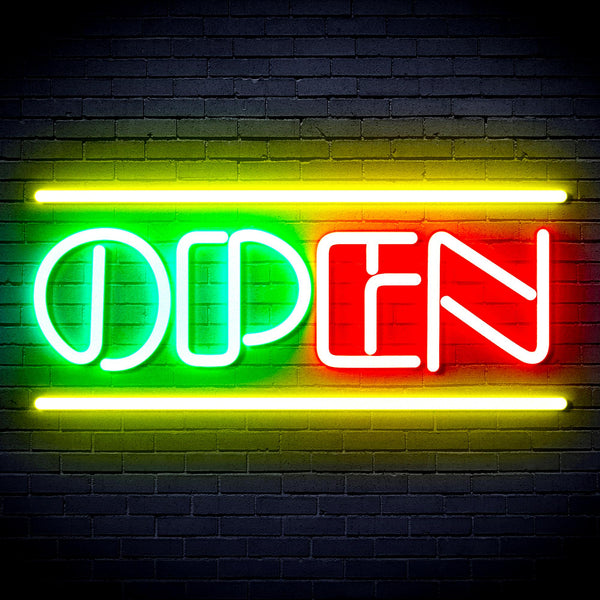 advpro-open-sign-ultra-bright-led-neon-sign-fnu0319 - Multi-Color 4