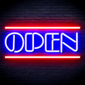 advpro-open-sign-ultra-bright-led-neon-sign-fnu0319 - Red & Blue