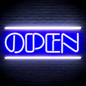 advpro-open-sign-ultra-bright-led-neon-sign-fnu0319 - White & Blue