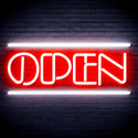 advpro-open-sign-ultra-bright-led-neon-sign-fnu0319 - White & Red