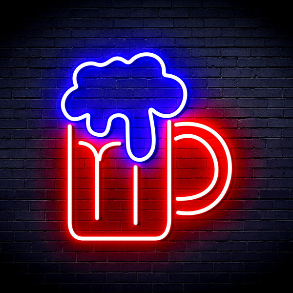 advpro-beer-mug-ultra-bright-led-neon-sign-fnu0320 - Blue & Red