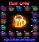 advpro-beer-mug-ultra-bright-led-neon-sign-fnu0320 - Dual-Color
