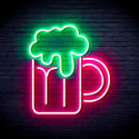 advpro-beer-mug-ultra-bright-led-neon-sign-fnu0320 - Green & Pink