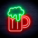 advpro-beer-mug-ultra-bright-led-neon-sign-fnu0320 - Green & Red