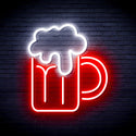 advpro-beer-mug-ultra-bright-led-neon-sign-fnu0320 - White & Red