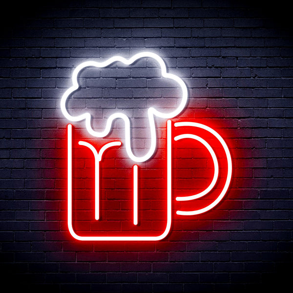 advpro-beer-mug-ultra-bright-led-neon-sign-fnu0320 - White & Red