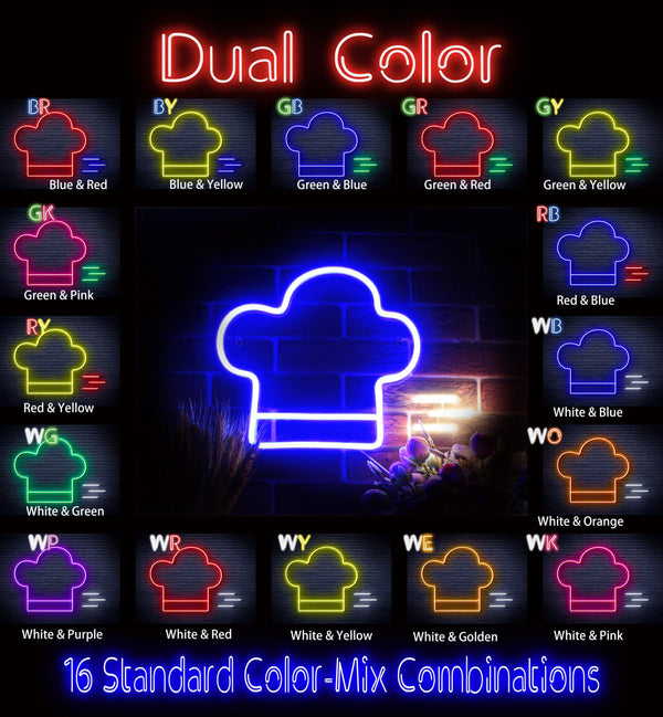 advpro-chef-hat-ultra-bright-led-neon-sign-fnu0321 - Dual-Color