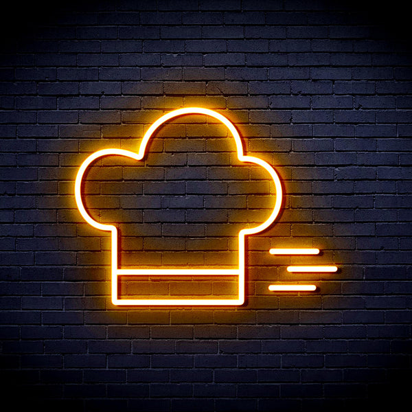 advpro-chef-hat-ultra-bright-led-neon-sign-fnu0321 - Golden Yellow