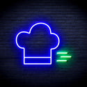 advpro-chef-hat-ultra-bright-led-neon-sign-fnu0321 - Green & Blue