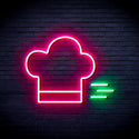 advpro-chef-hat-ultra-bright-led-neon-sign-fnu0321 - Green & Pink