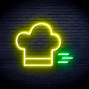 advpro-chef-hat-ultra-bright-led-neon-sign-fnu0321 - Green & Yellow