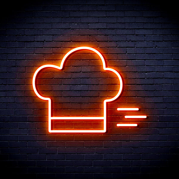 advpro-chef-hat-ultra-bright-led-neon-sign-fnu0321 - Orange