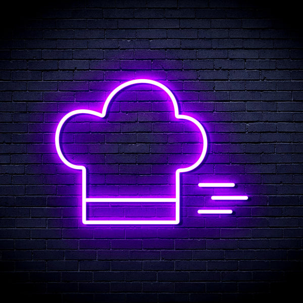 advpro-chef-hat-ultra-bright-led-neon-sign-fnu0321 - Purple