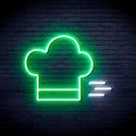 advpro-chef-hat-ultra-bright-led-neon-sign-fnu0321 - White & Green