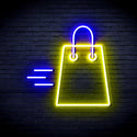 advpro-shopping-bag-ultra-bright-led-neon-sign-fnu0323 - Blue & Yellow
