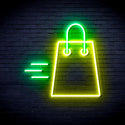 advpro-shopping-bag-ultra-bright-led-neon-sign-fnu0323 - Green & Yellow
