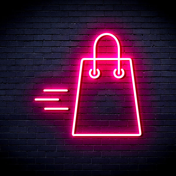 advpro-shopping-bag-ultra-bright-led-neon-sign-fnu0323 - Pink