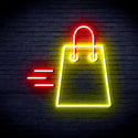 advpro-shopping-bag-ultra-bright-led-neon-sign-fnu0323 - Red & Yellow