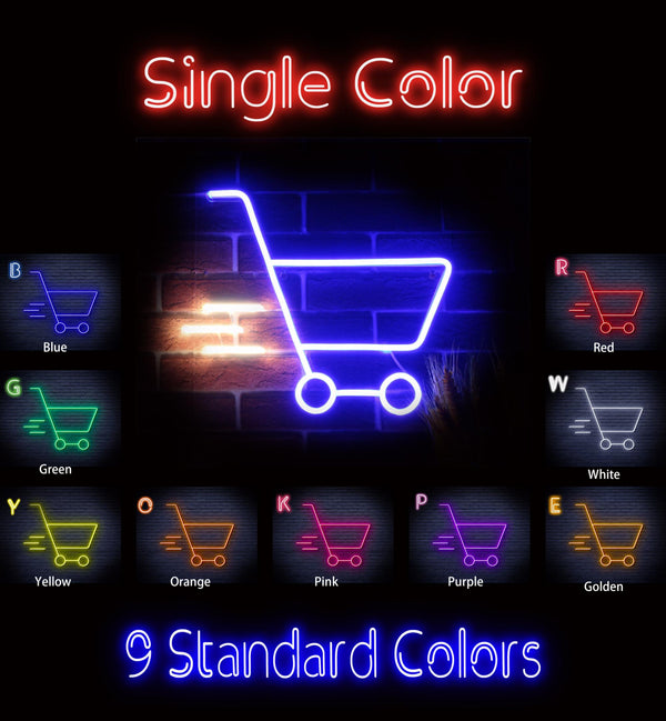 advpro-shopping-cart-ultra-bright-led-neon-sign-fnu0324 - Classic