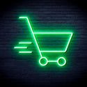 advpro-shopping-cart-ultra-bright-led-neon-sign-fnu0324 - Green
