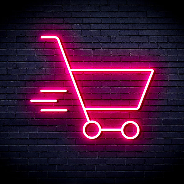 advpro-shopping-cart-ultra-bright-led-neon-sign-fnu0324 - Pink