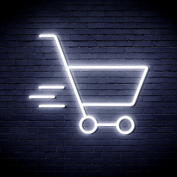advpro-shopping-cart-ultra-bright-led-neon-sign-fnu0324 - White