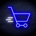 advpro-shopping-cart-ultra-bright-led-neon-sign-fnu0324 - White & Blue