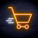 advpro-shopping-cart-ultra-bright-led-neon-sign-fnu0324 - White & Golden Yellow