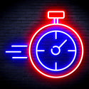 advpro-stop-watch-ultra-bright-led-neon-sign-fnu0325 - Blue & Red