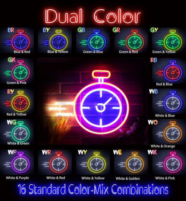 advpro-stop-watch-ultra-bright-led-neon-sign-fnu0325 - Dual-Color