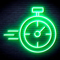 advpro-stop-watch-ultra-bright-led-neon-sign-fnu0325 - Green