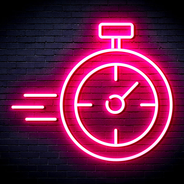 advpro-stop-watch-ultra-bright-led-neon-sign-fnu0325 - Pink