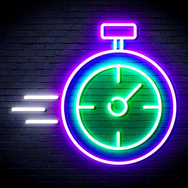 Stop Watch Ultra-Bright LED Neon Sign fnu0325