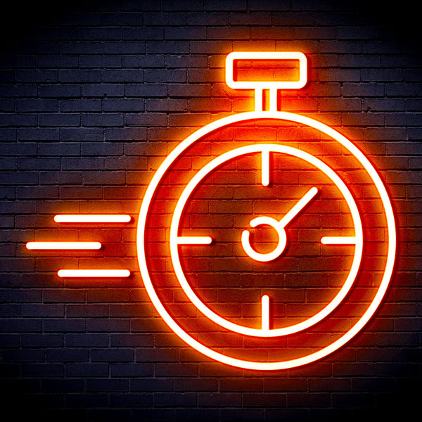 advpro-stop-watch-ultra-bright-led-neon-sign-fnu0325 - Orange
