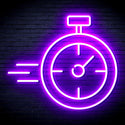 advpro-stop-watch-ultra-bright-led-neon-sign-fnu0325 - Purple