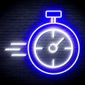 advpro-stop-watch-ultra-bright-led-neon-sign-fnu0325 - White & Blue