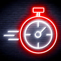 advpro-stop-watch-ultra-bright-led-neon-sign-fnu0325 - White & Red