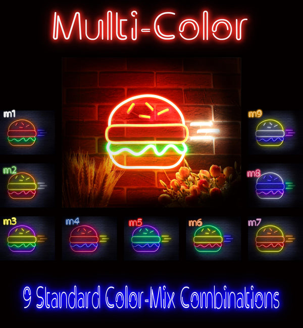 advpro-hamburger-ultra-bright-led-neon-sign-fnu0326 - Multi-Color