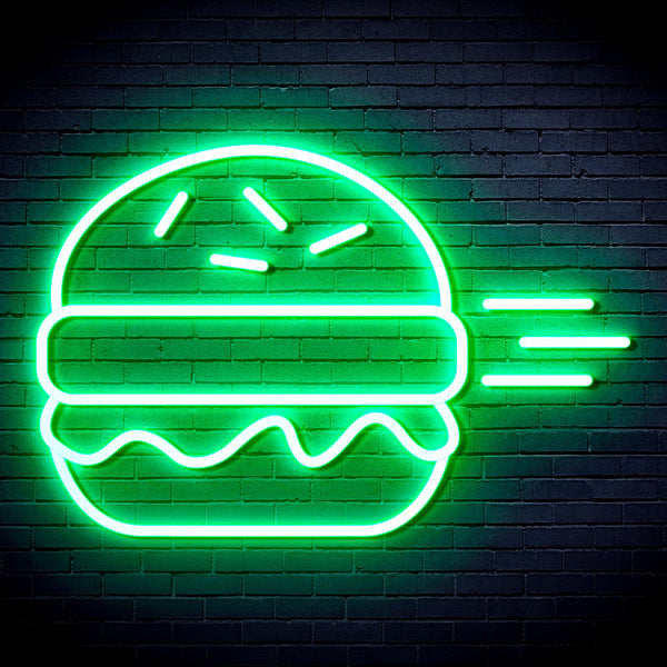 advpro-hamburger-ultra-bright-led-neon-sign-fnu0326 - Green