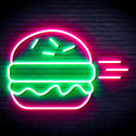 advpro-hamburger-ultra-bright-led-neon-sign-fnu0326 - Green & Pink
