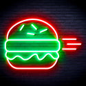 advpro-hamburger-ultra-bright-led-neon-sign-fnu0326 - Green & Red